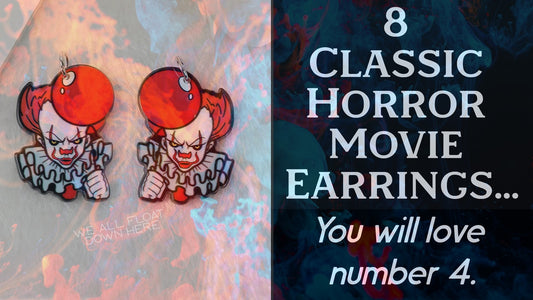8 Classic Horror Movie Earrings!