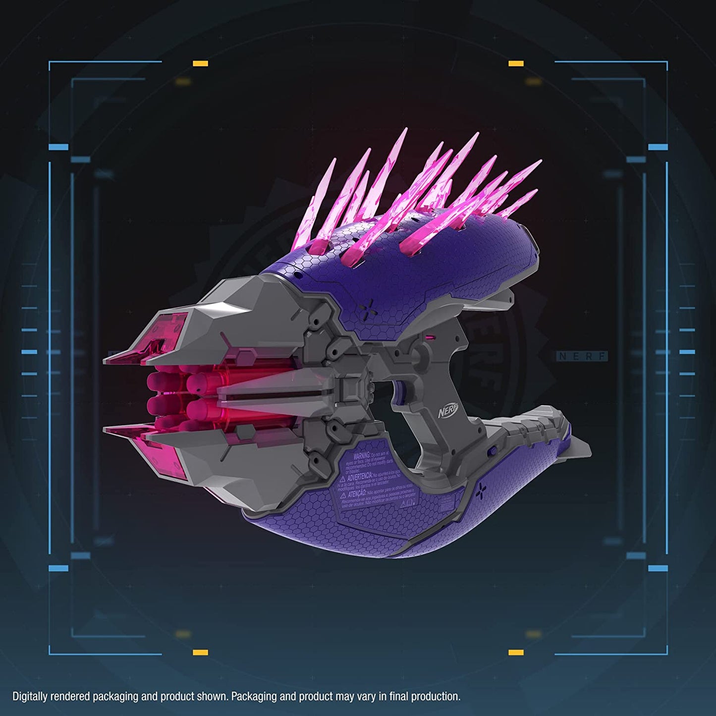 A NERF LMTD HALO Needler blaster replica.