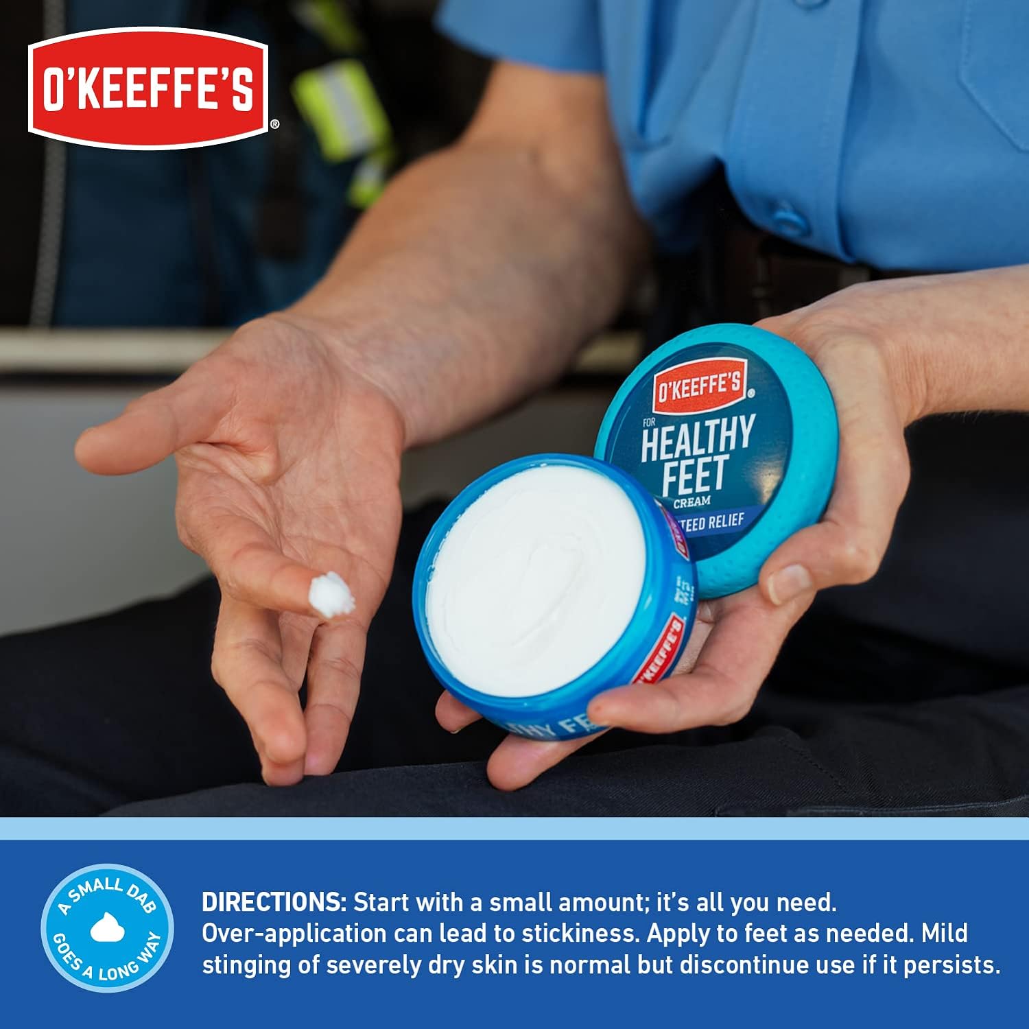 O'Keeffe's for healthy feet foot cream.