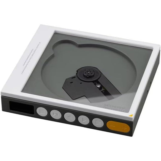 MOONDROP DISCDREAM 2 portable CD player with transparent lid, digital display and front playback controls