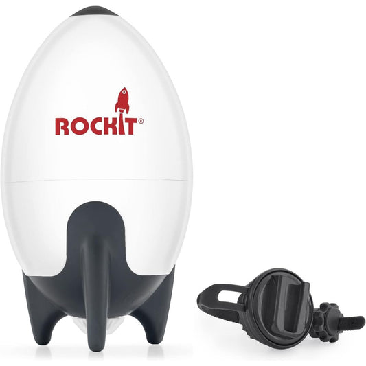 Rockit rechargeable baby rocker with universal stroller attachment for soothing pushchair motion