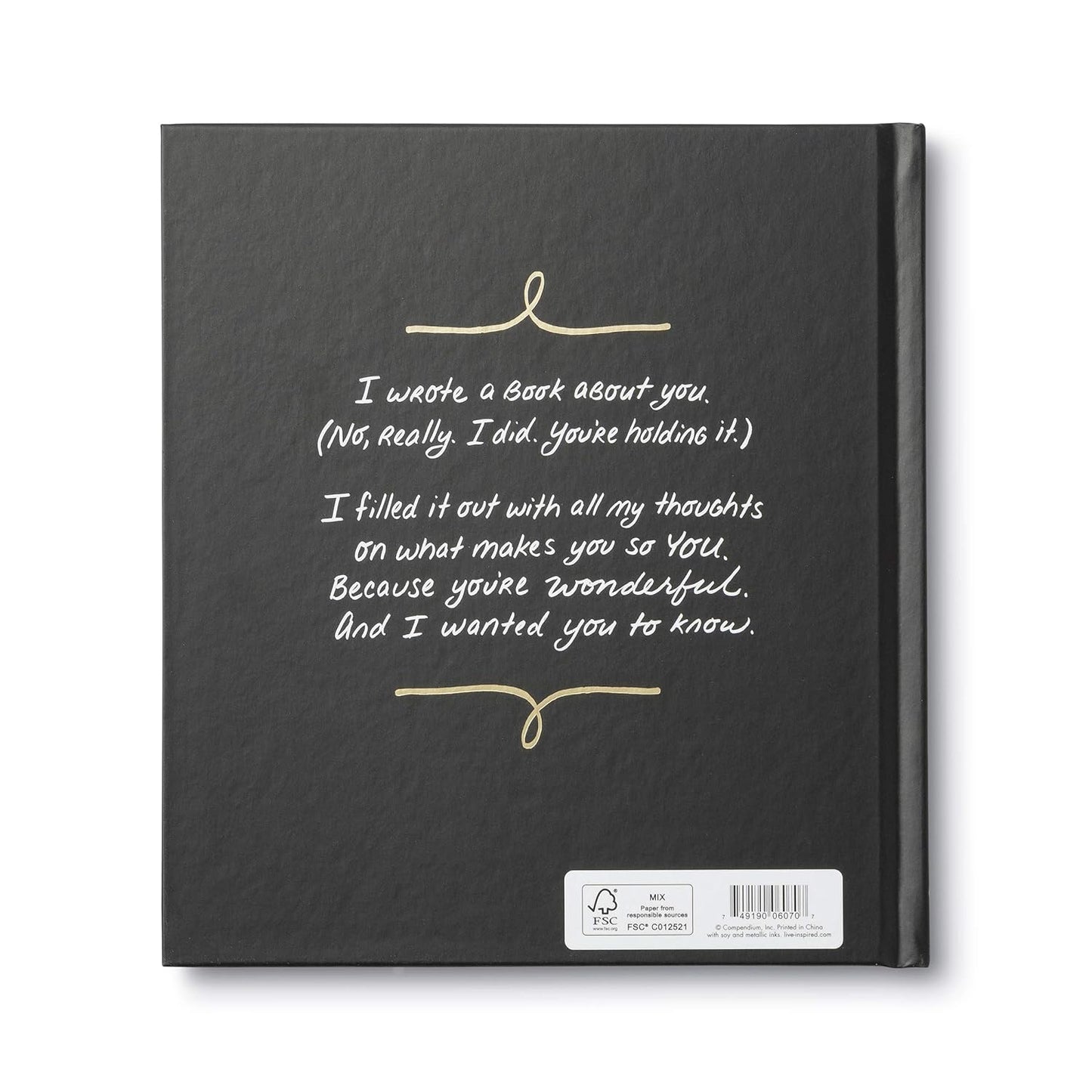 The book of you, a fill in the blanks gift book.