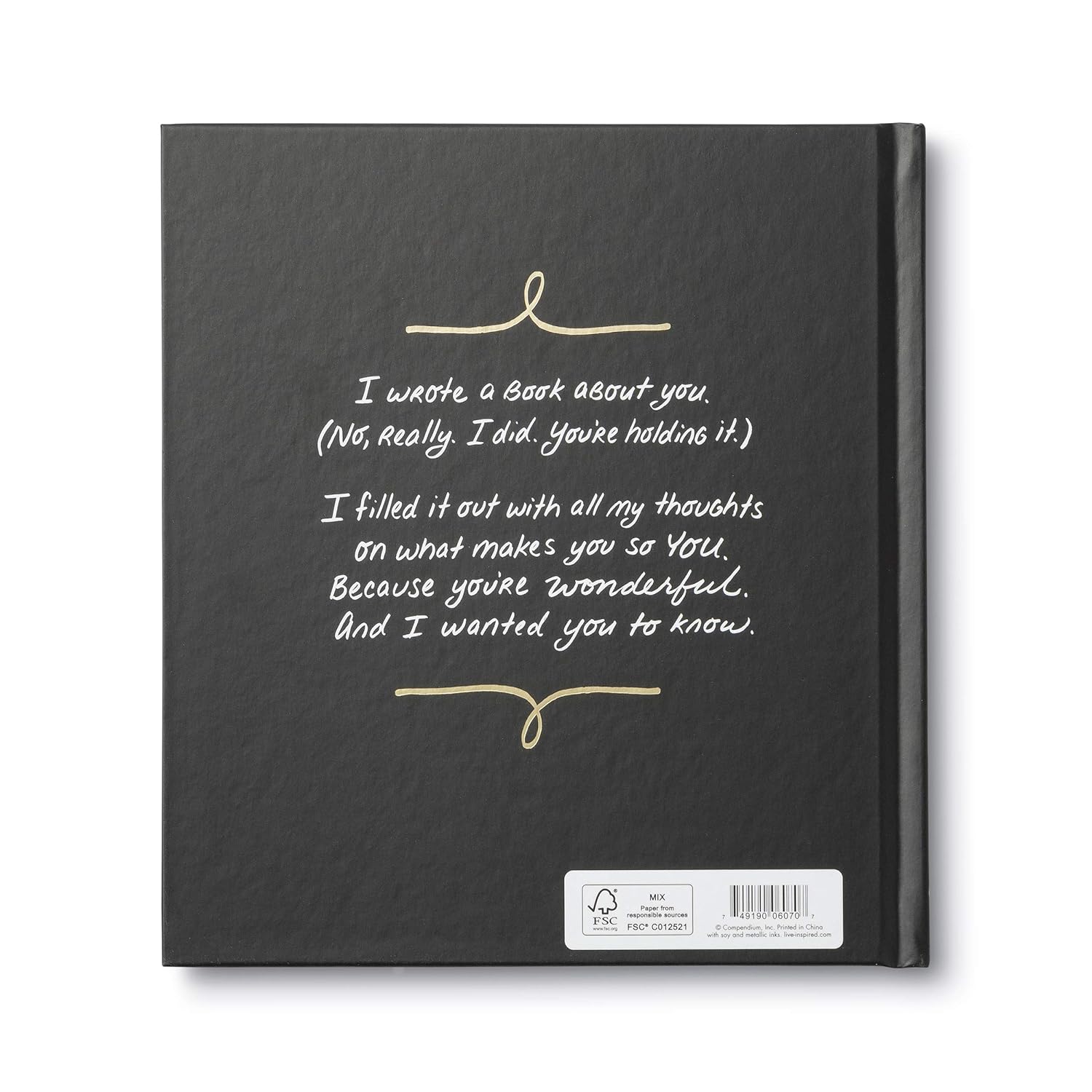 The book of you, a fill in the blanks gift book.