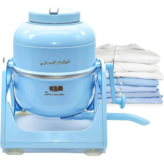 WonderWash portable washing machine in blue.
