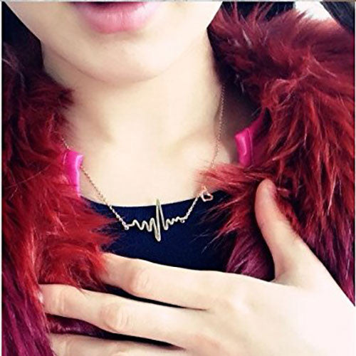 Heartbeat Lifeline Necklace - OddGifts.com