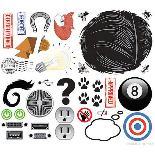 Temporary Toupee Tattoos - OddGifts.com