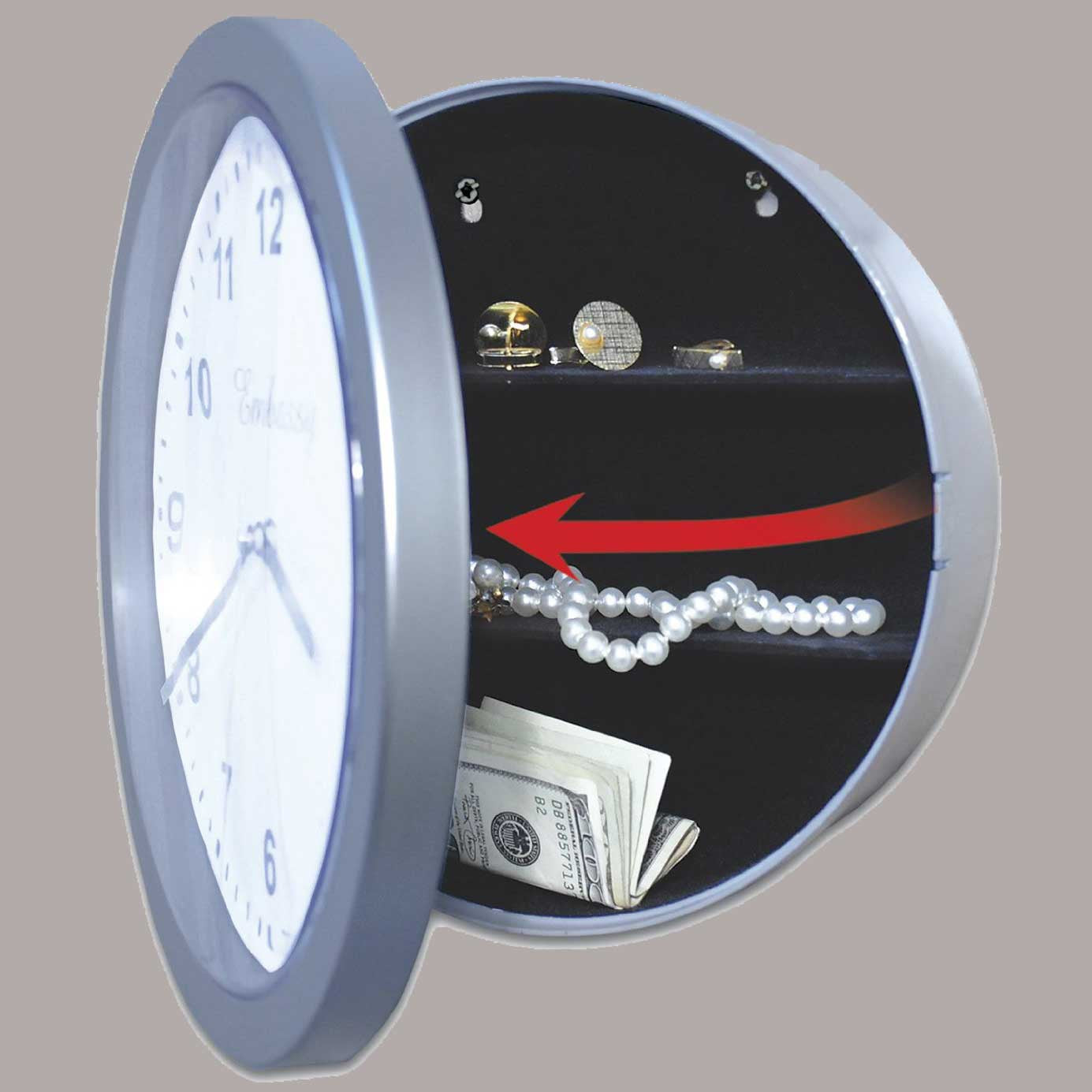 Clock Hidden Safe - OddGifts.com