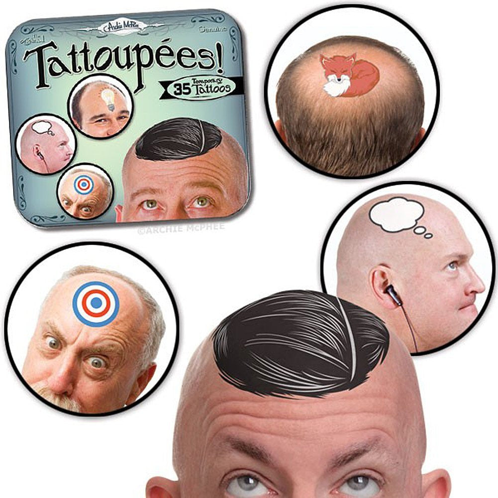 Temporary Toupee Tattoos - OddGifts.com