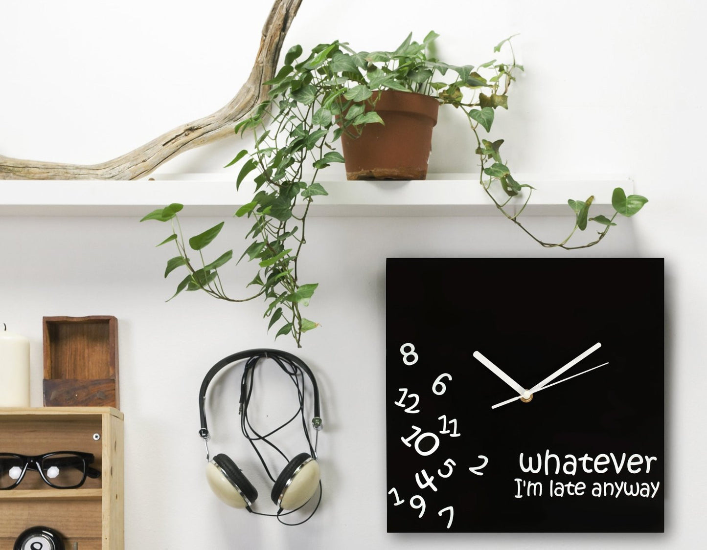 Whatever I'm Late Clock - OddGifts.com