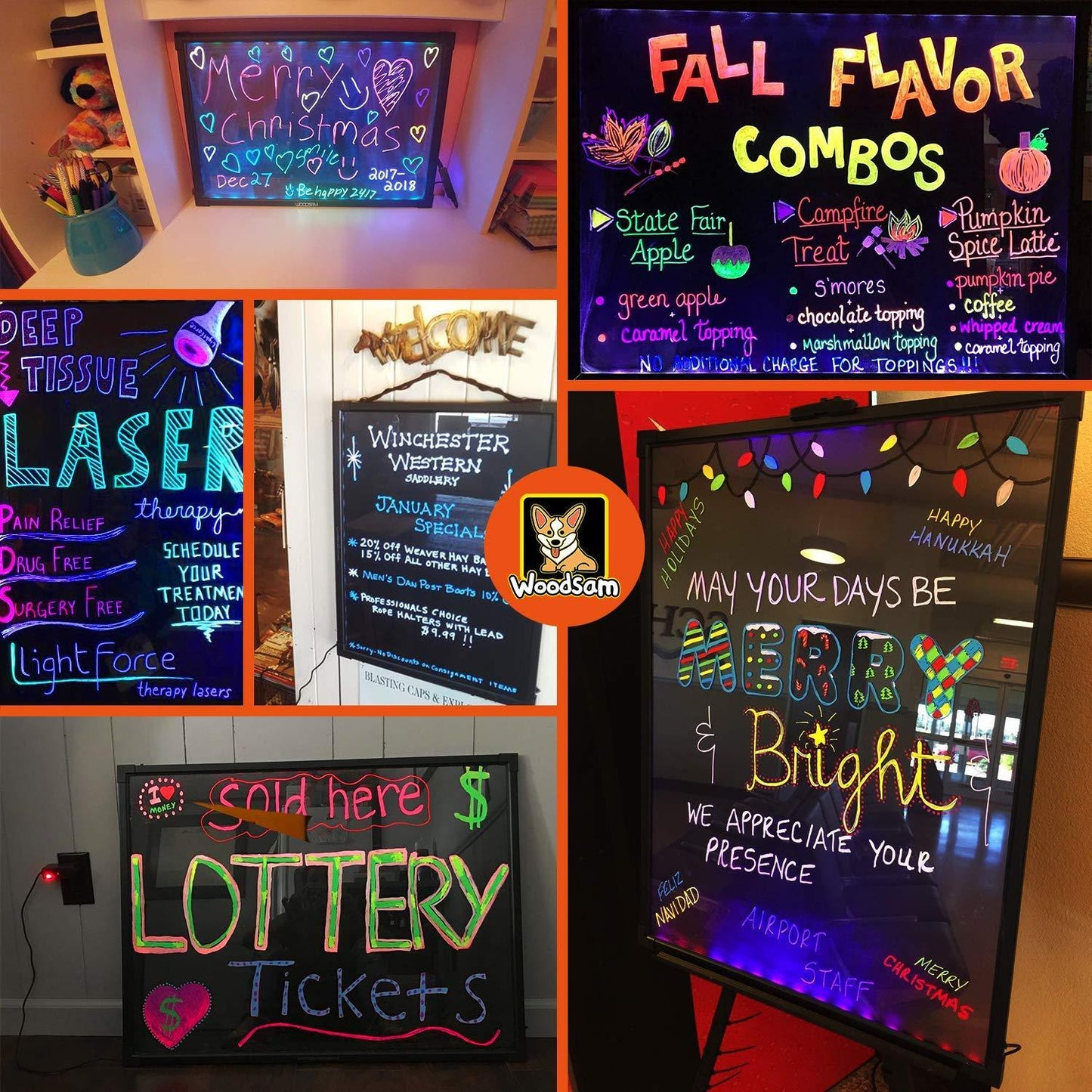 Erasable Neon Message Board - oddgifts.com