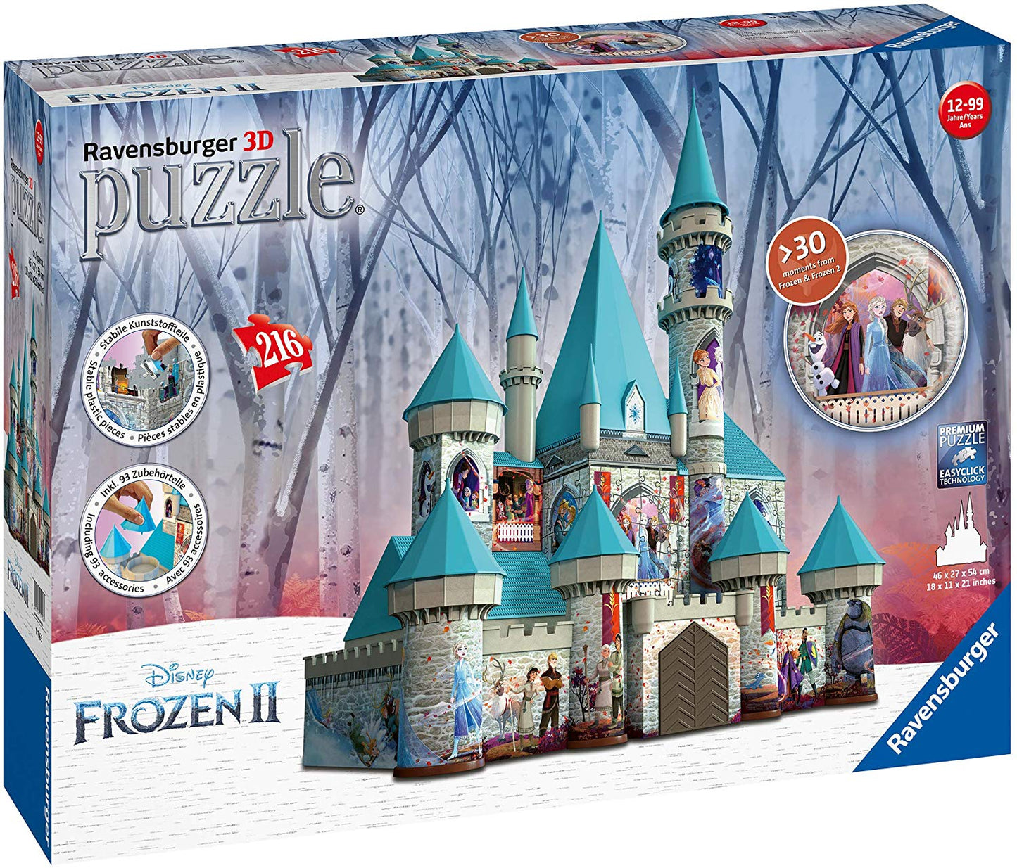 Frozen 2 Jigsaw 3D Castle Puzzle - oddgifts.com