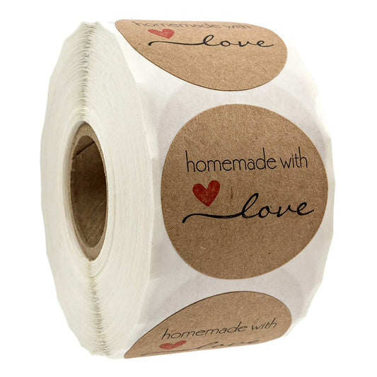Homemade With Love Stickers - oddgifts.com