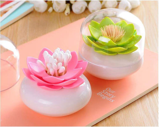 Lotus Cotton Bud Holder - oddgifts.com