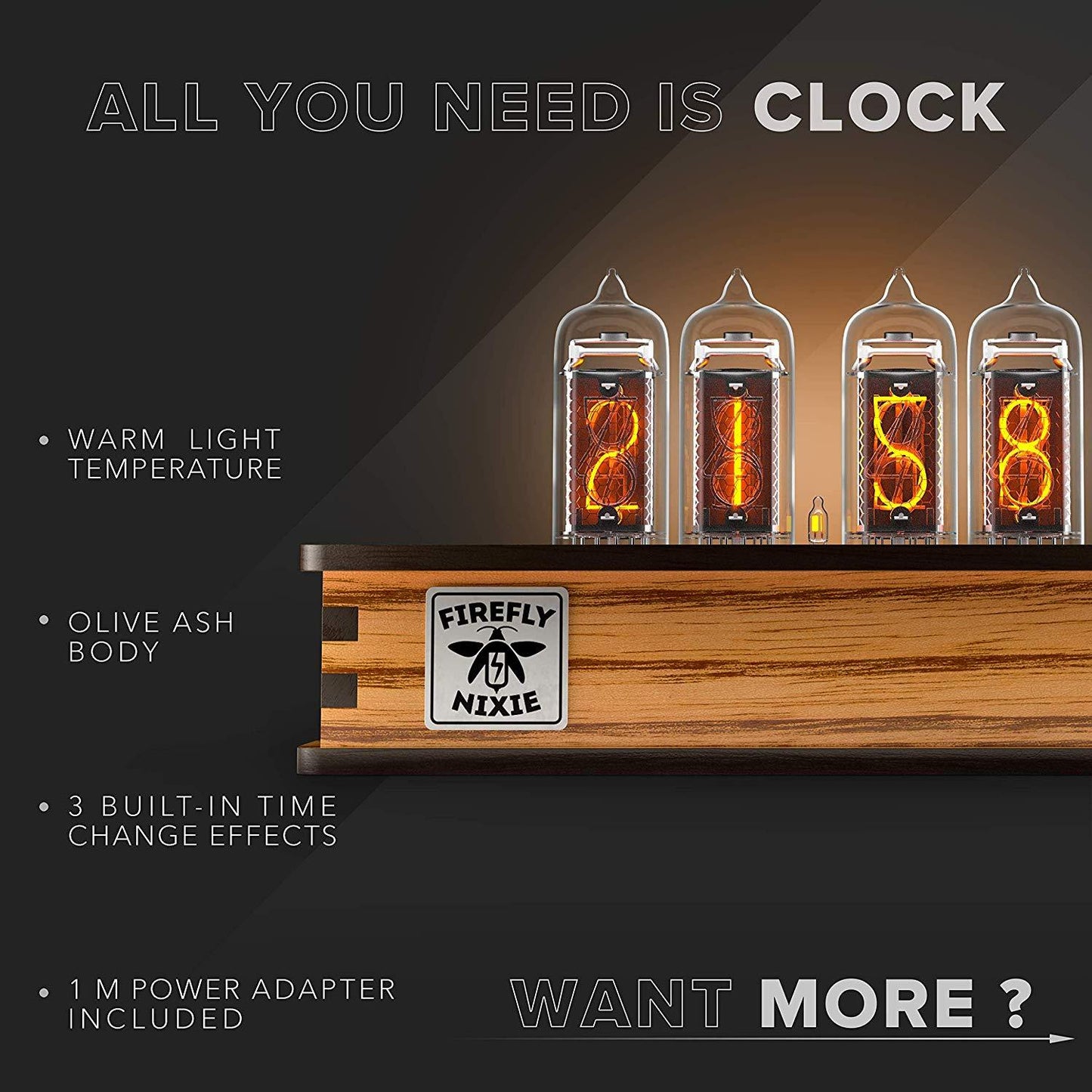 Nixie Tube Clock - oddgifts.com