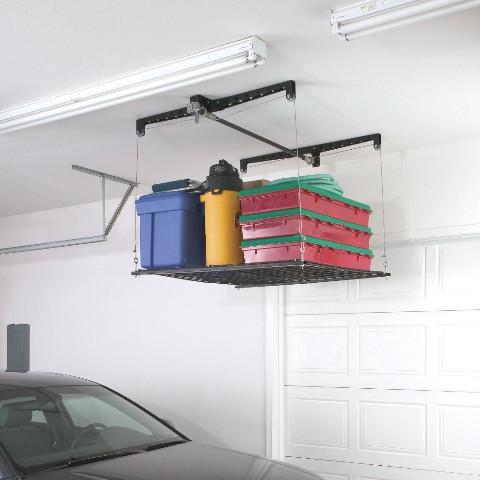 Pulley System Storage Rack For Garage