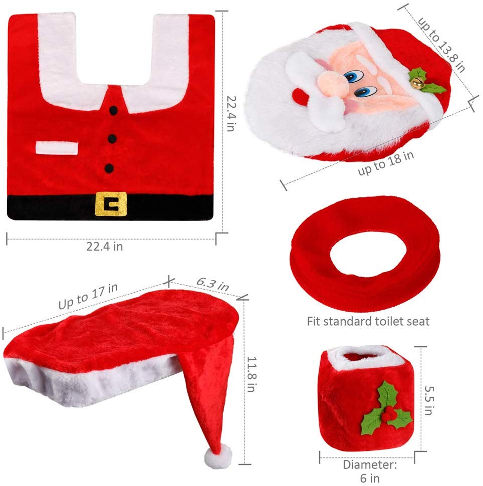 Santa Toilet Seat Cover - oddgifts.com