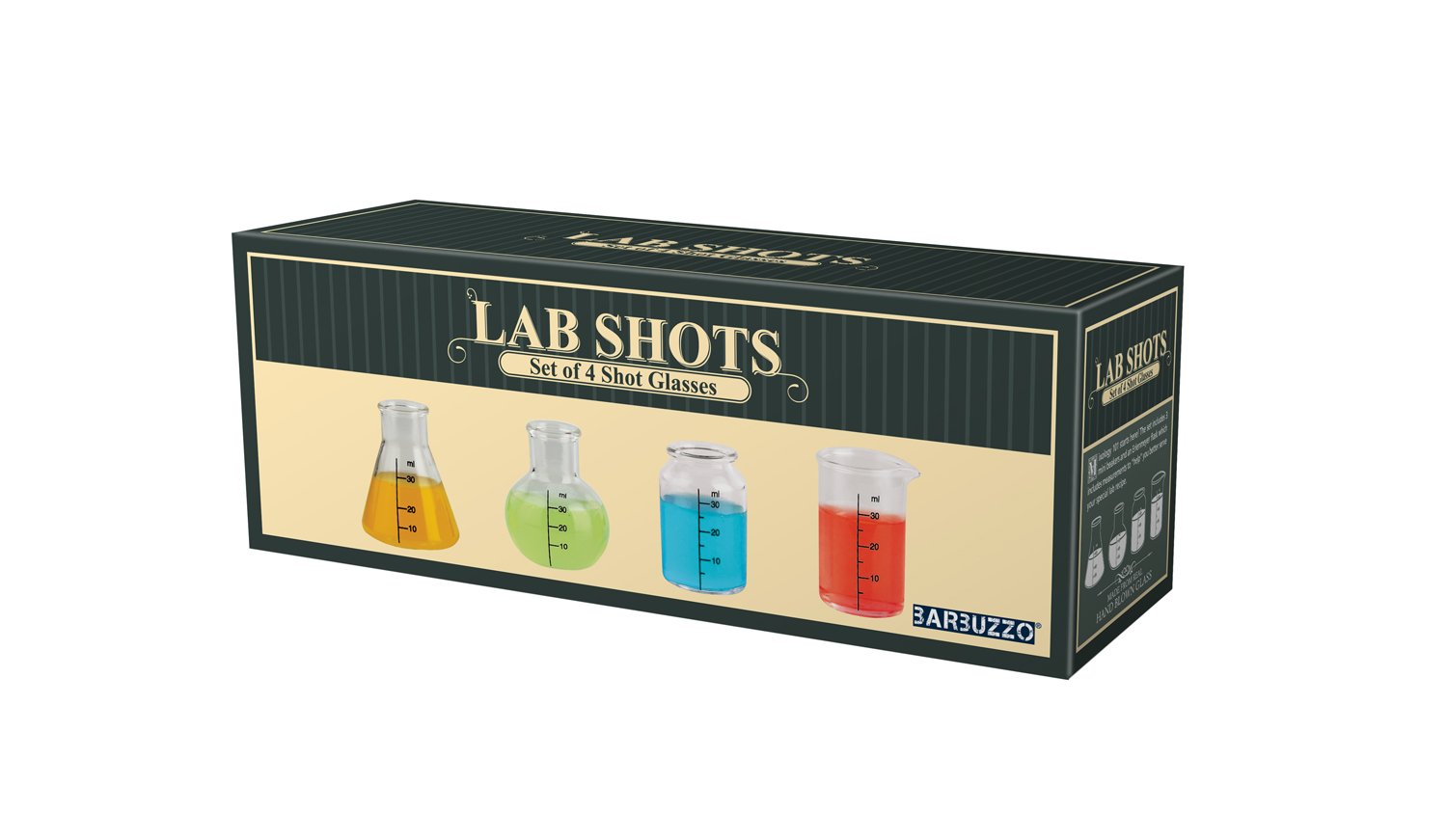 Set of 4 Lab Shot Glasses - oddgifts.com