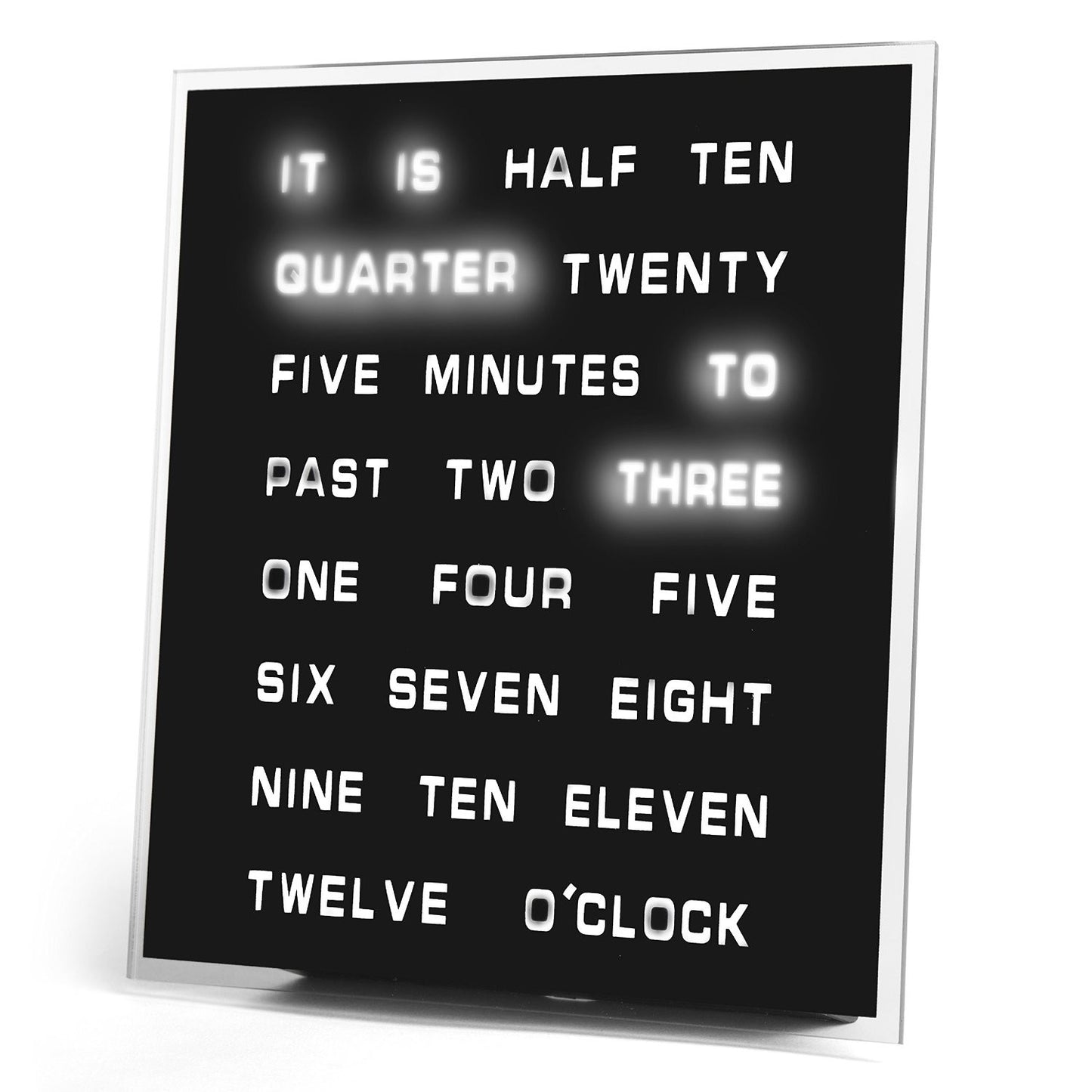 Word Clock - OddGifts.com