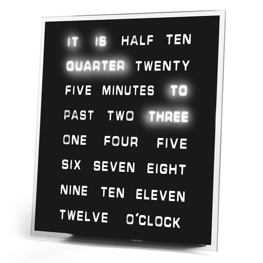 Word Clock - OddGifts.com