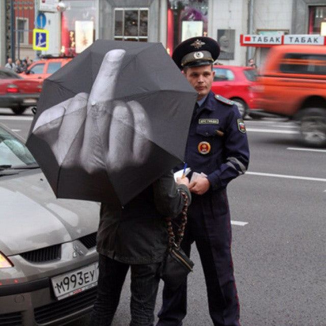 Middle Finger Umbrella - OddGifts.com