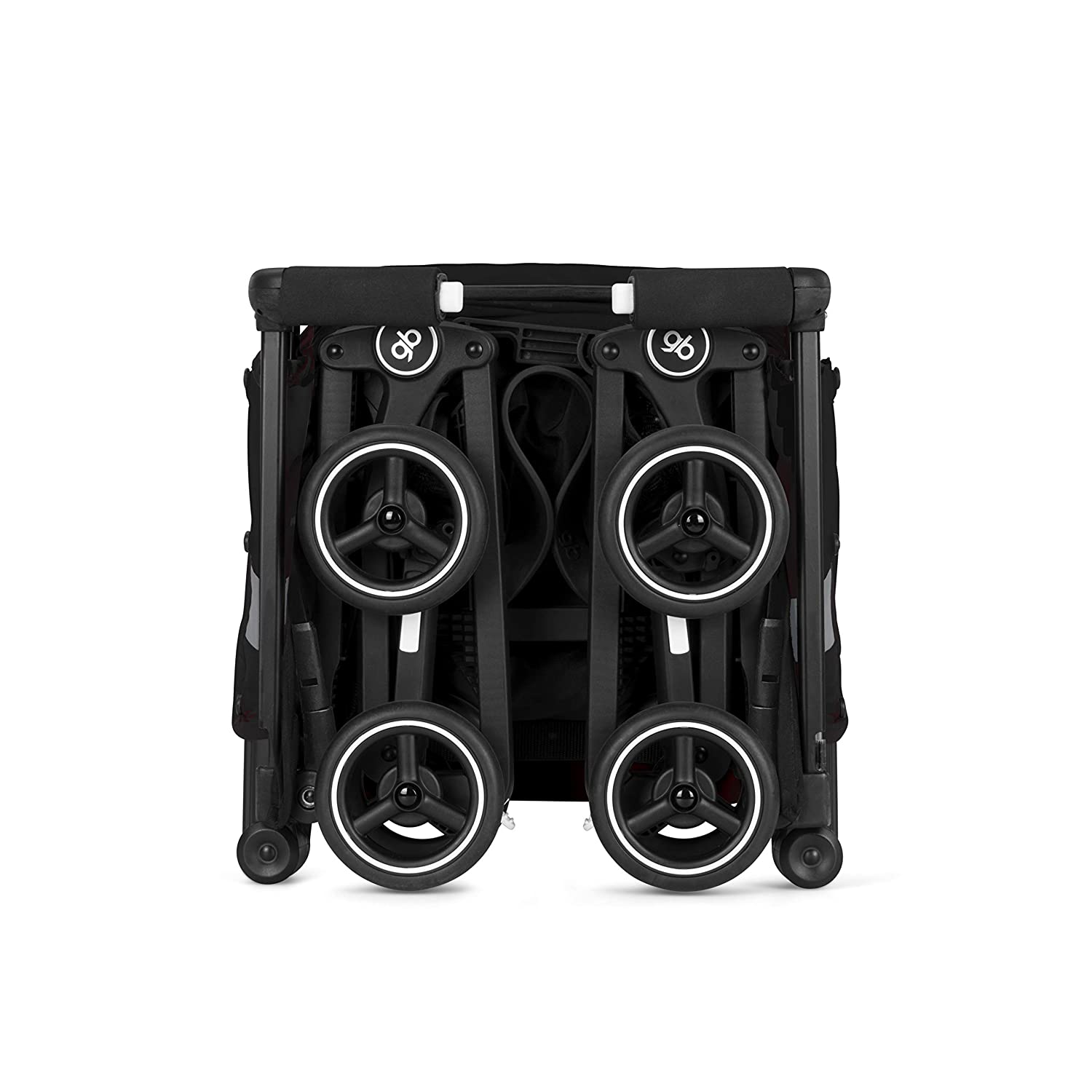 This ultra-compact lightweight travel stroller folds down to a