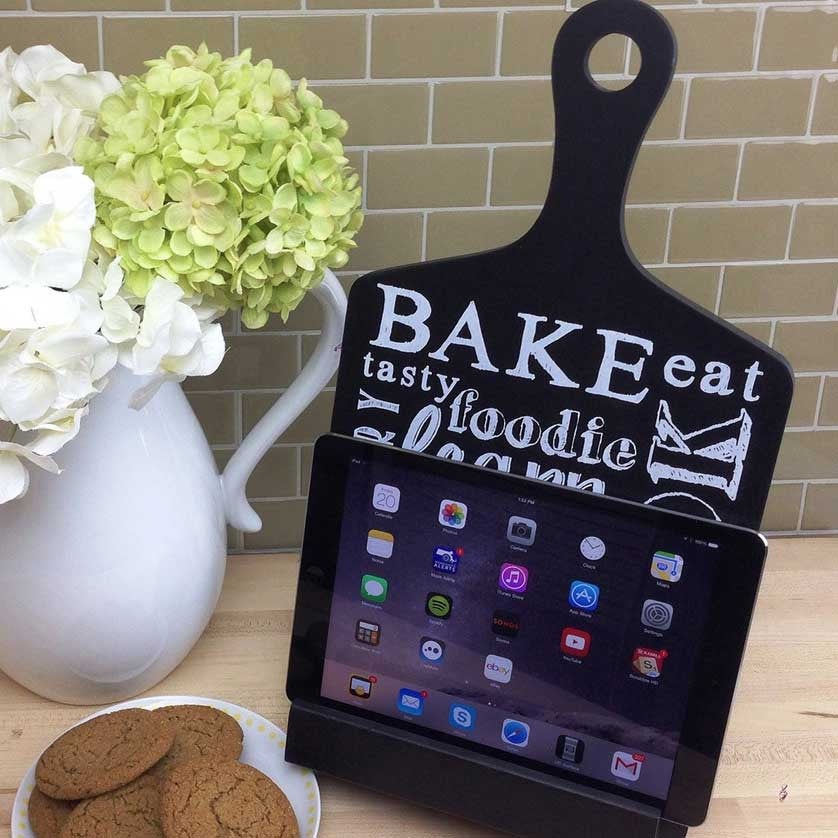 iPad Stand Shaped Like A Cutting Board - OddGifts.com