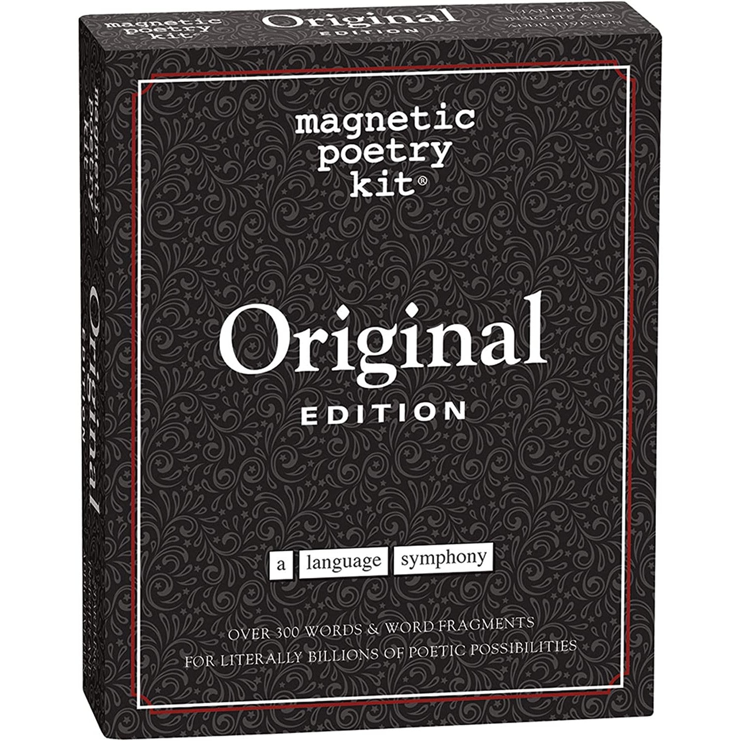 A box for the magnetic poetry kit original edition.