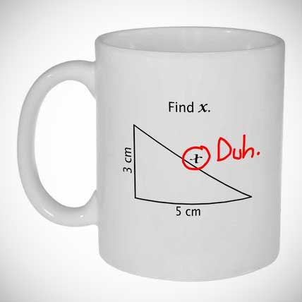 Nerdy Geeky Math Mug - OddGifts.com