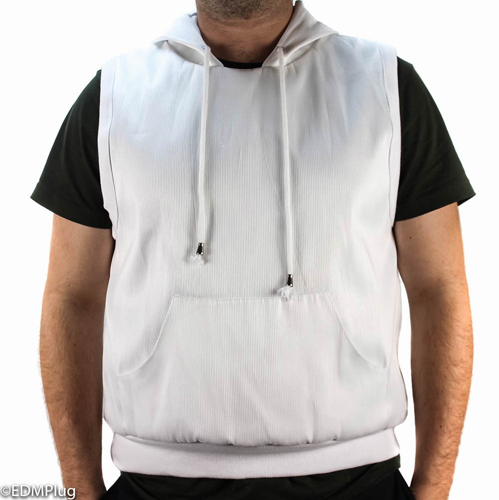 Fiber Optic Sleeveless Hoodie - OddGifts.com