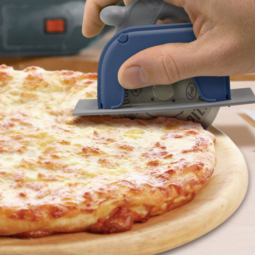 This Pizza Cutter Looks Like A Mini Power Saw
