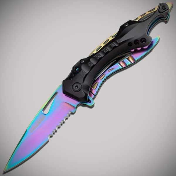 Rainbow Tactical Knife - OddGifts.com