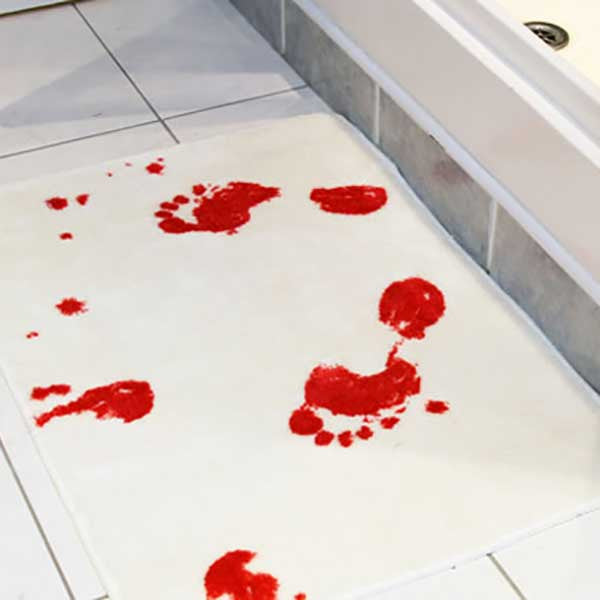 Bloody Footprints Mat - OddGifts.com