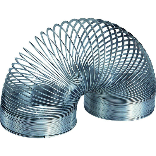 An original Slinky metal walking toy.