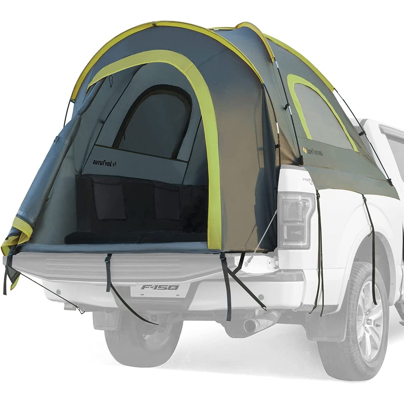 pick a tent The perfect tent for two people and their pickup truck. – OddGifts.com