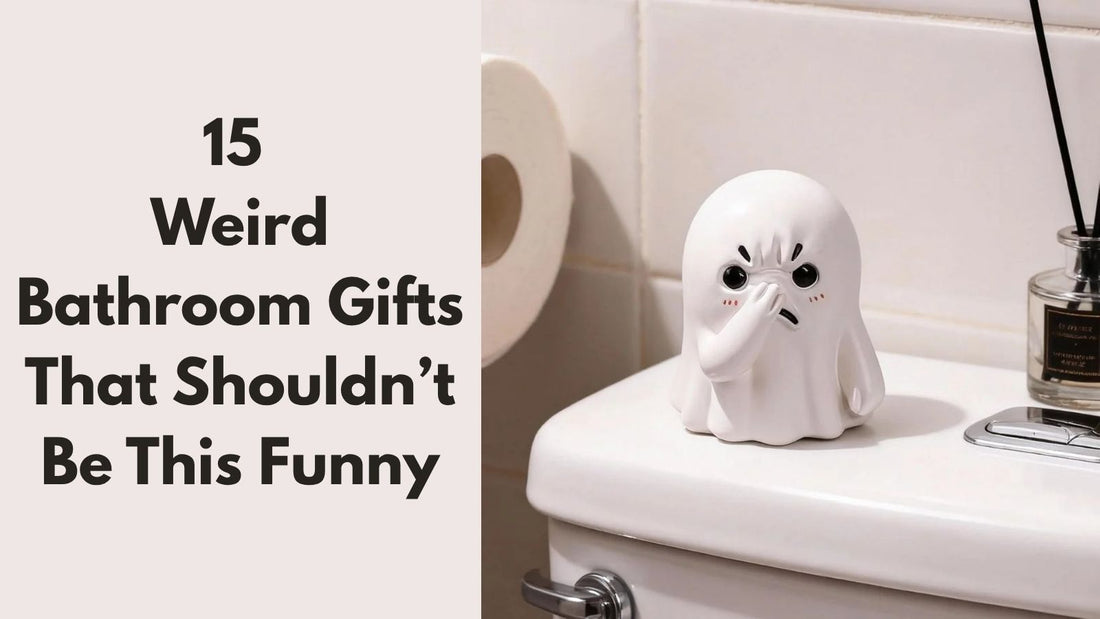 15 Weird Bathroom Gifts That Shouldn’t Be This Funny featuring a ghost holding its nose