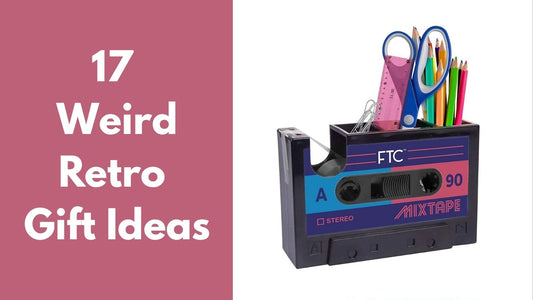 17 Weird Retro Gifts featuring a full-size four-player arcade machine