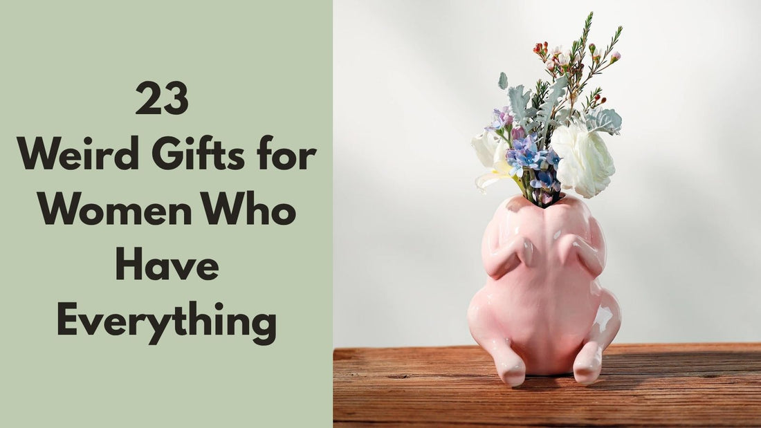 23 Weird Gifts for Women Who Have Everything featuring a raw chicken flower vase