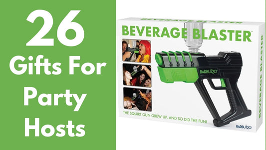 Beverage blaster drink gun featured in a guide to unusual party host gifts
