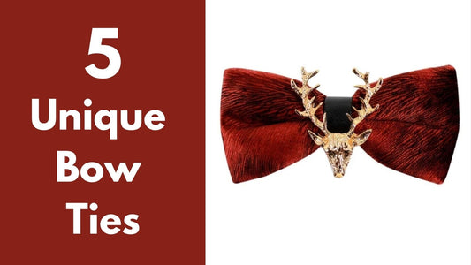 A red velvet bow tie featured in a gift guide about men's bow ties
