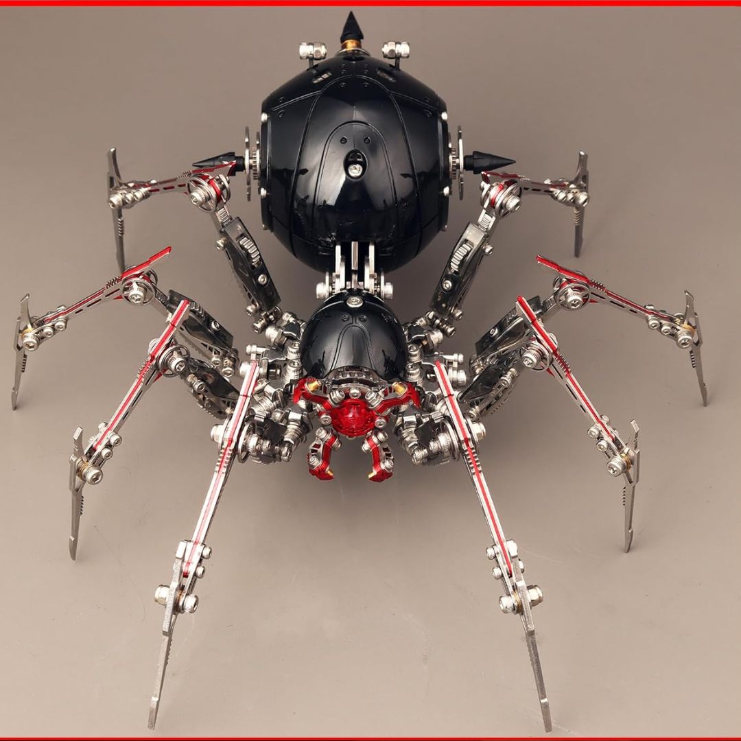 A 602 piece 3D metal spider puzzle.