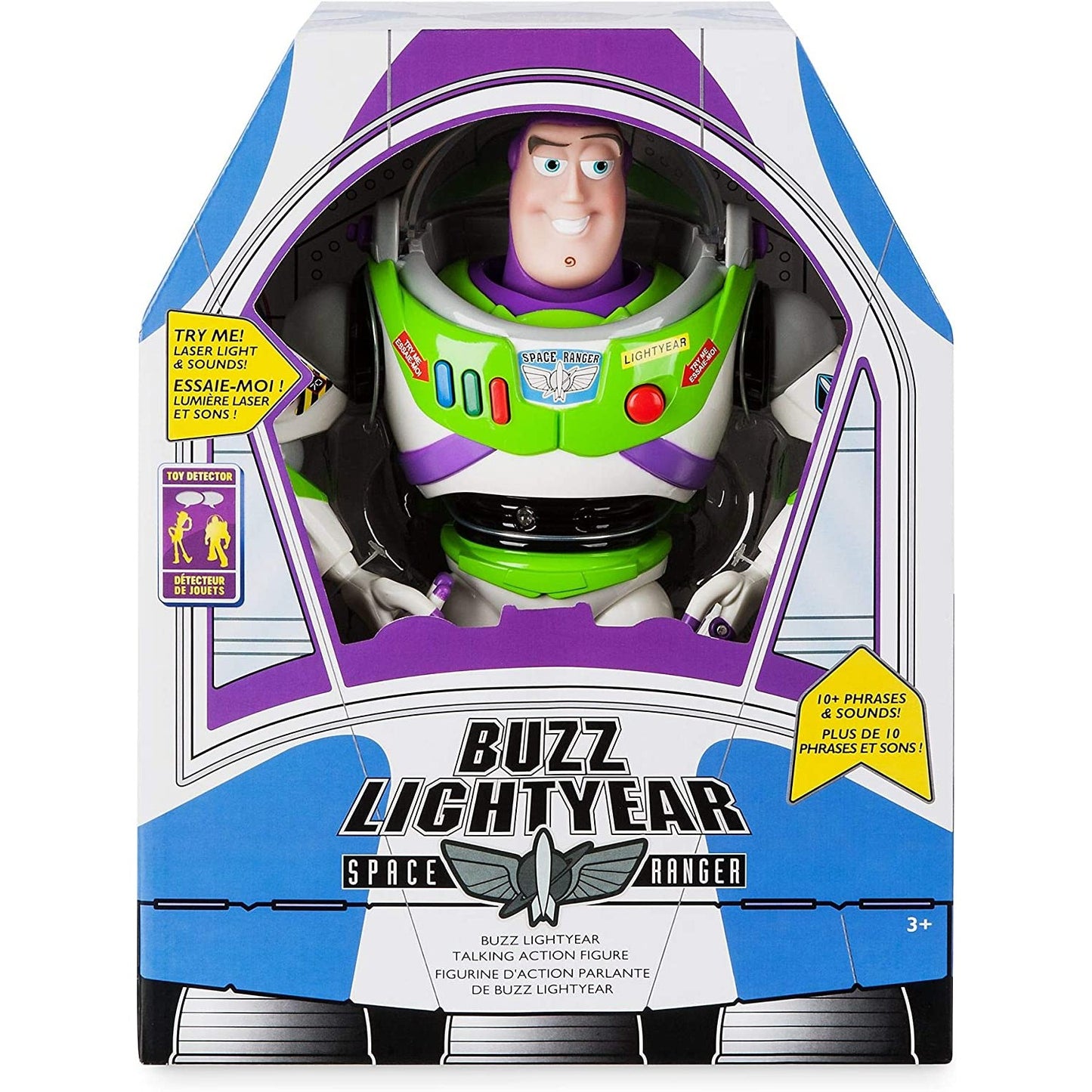 Disney Store Official Buzz Lightyear Interactive Talking Action Figure.