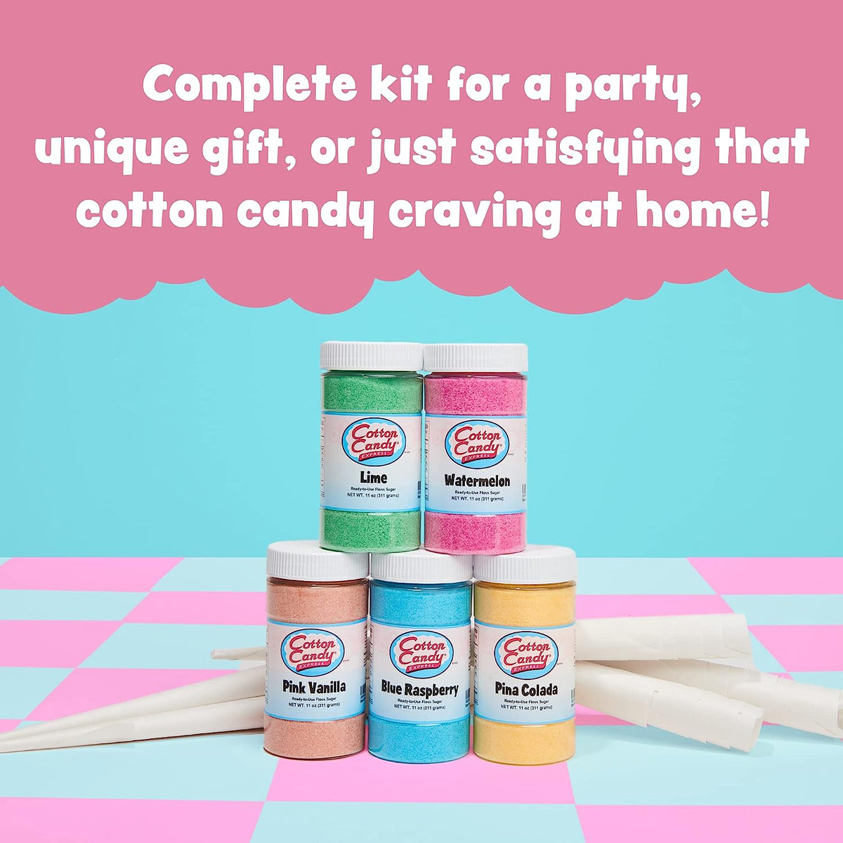Make your own carnival with this cotton candy floss sugar variety pack ...