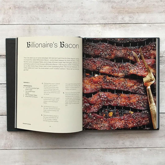 A Billionaire's Bacon recipe from Snoop Dogg's recipe book titled From Crook to Cook