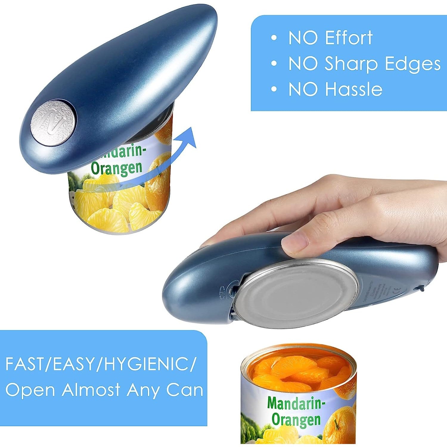 Electric Can Opener Automatic Tin Opener Canned Electric Bottle