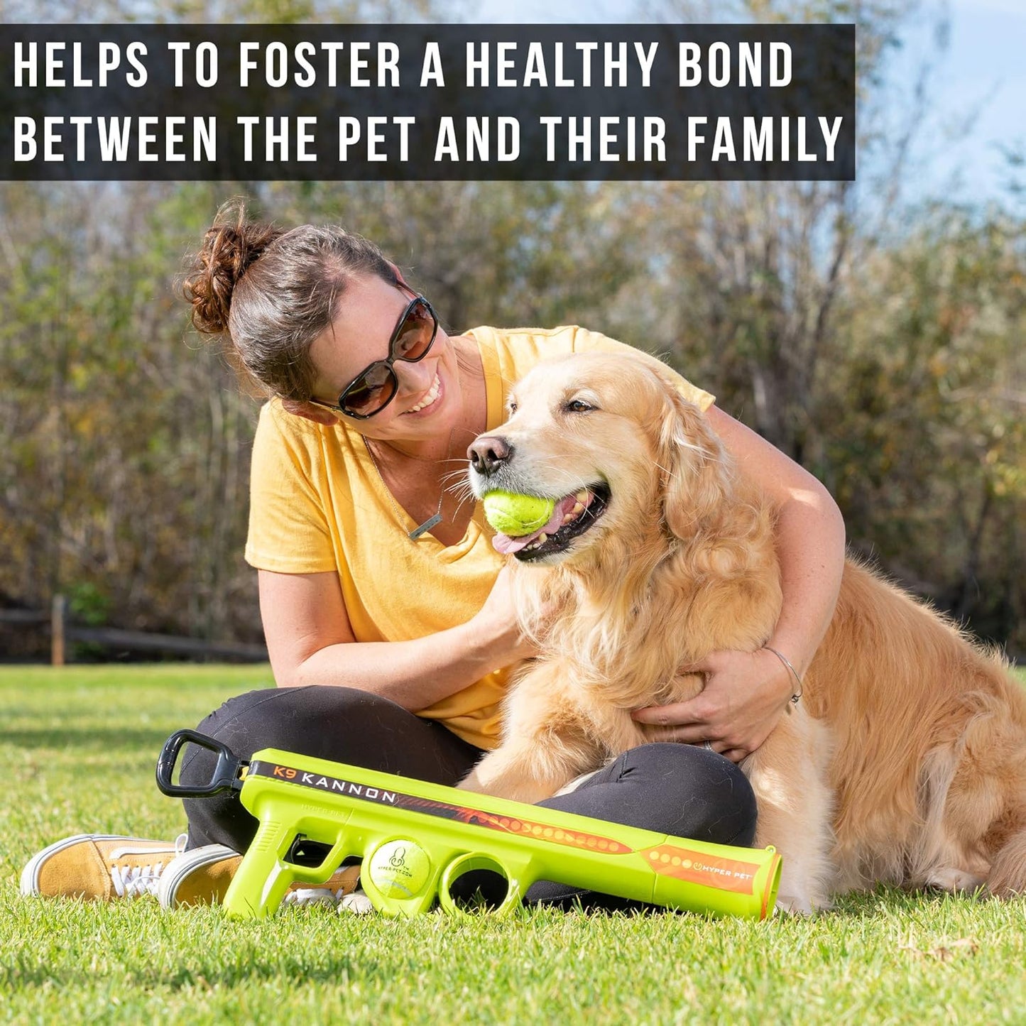 Fur-tastic Fetching Fun: Take fetch to a new level with this tennis ball launcher for dogs.