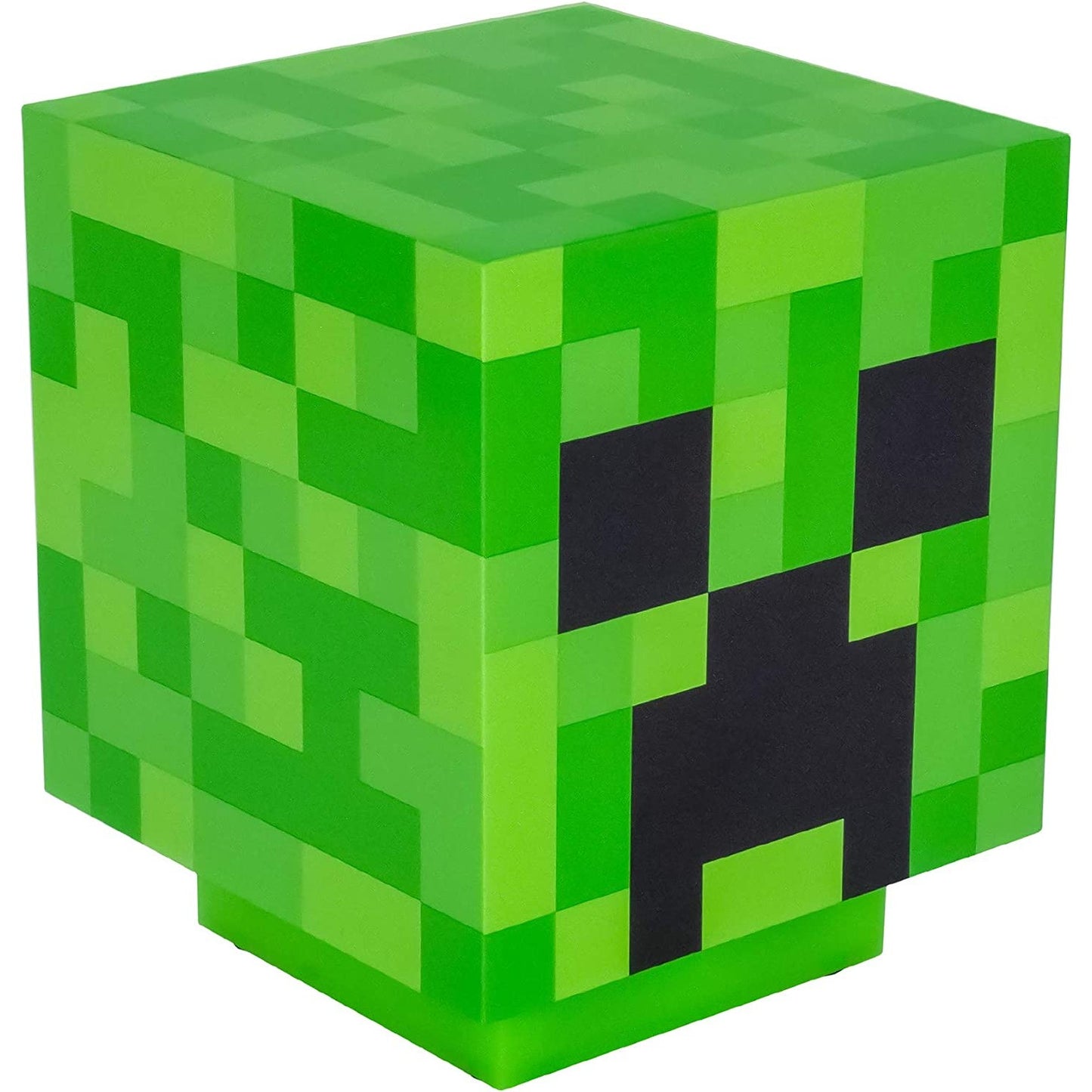 A green Minecraft creeper light.