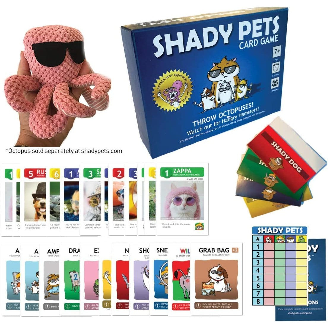 Shady pets card game.