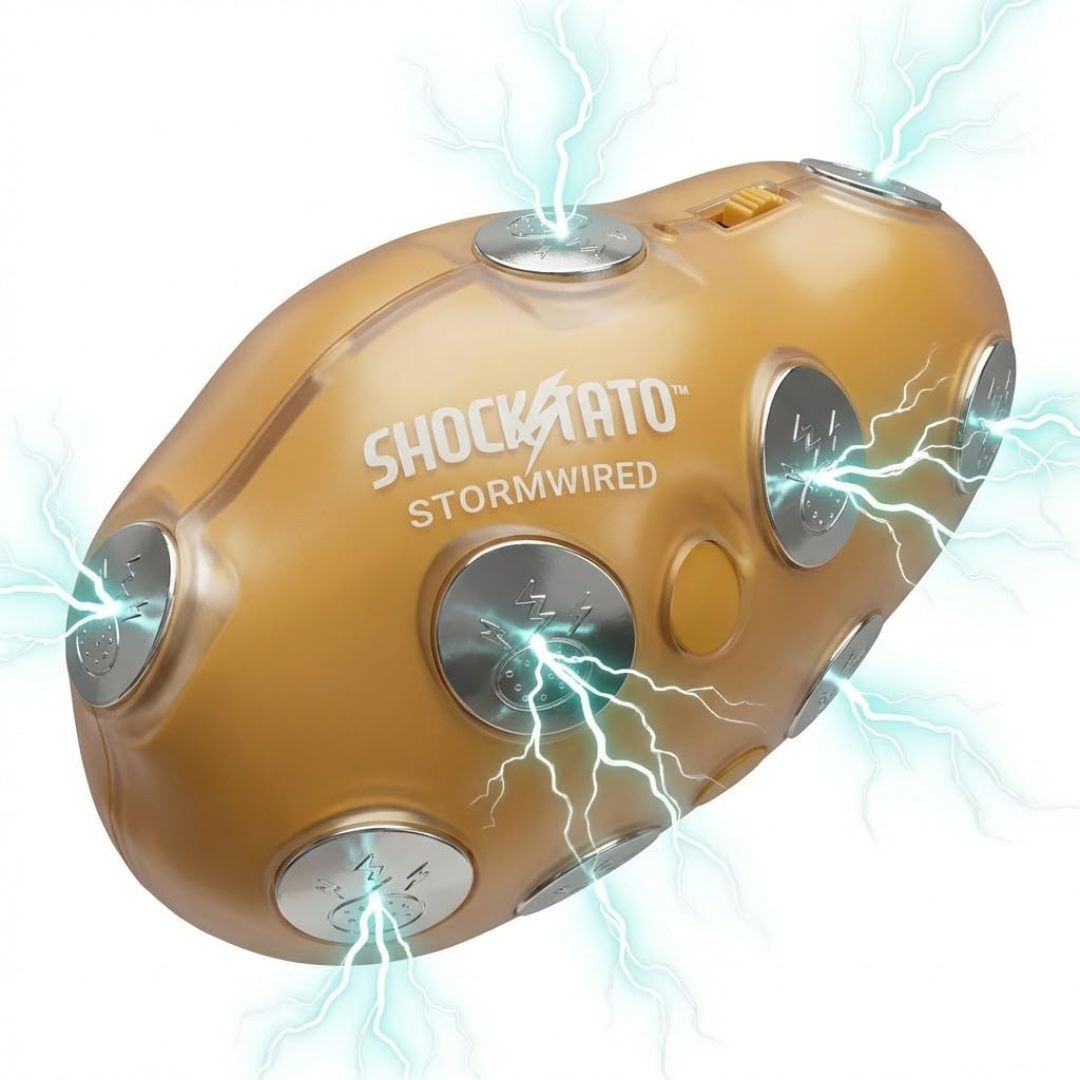 Electronic shocking potato party game