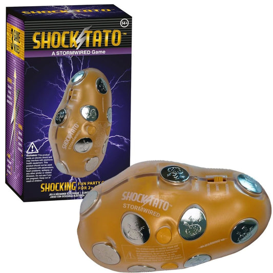 Shocktato toy with packaging on a white background