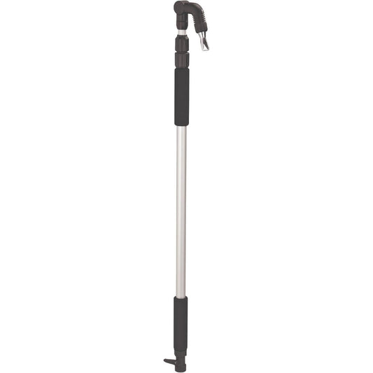 A telescoping gutter cleaning wand on a white background